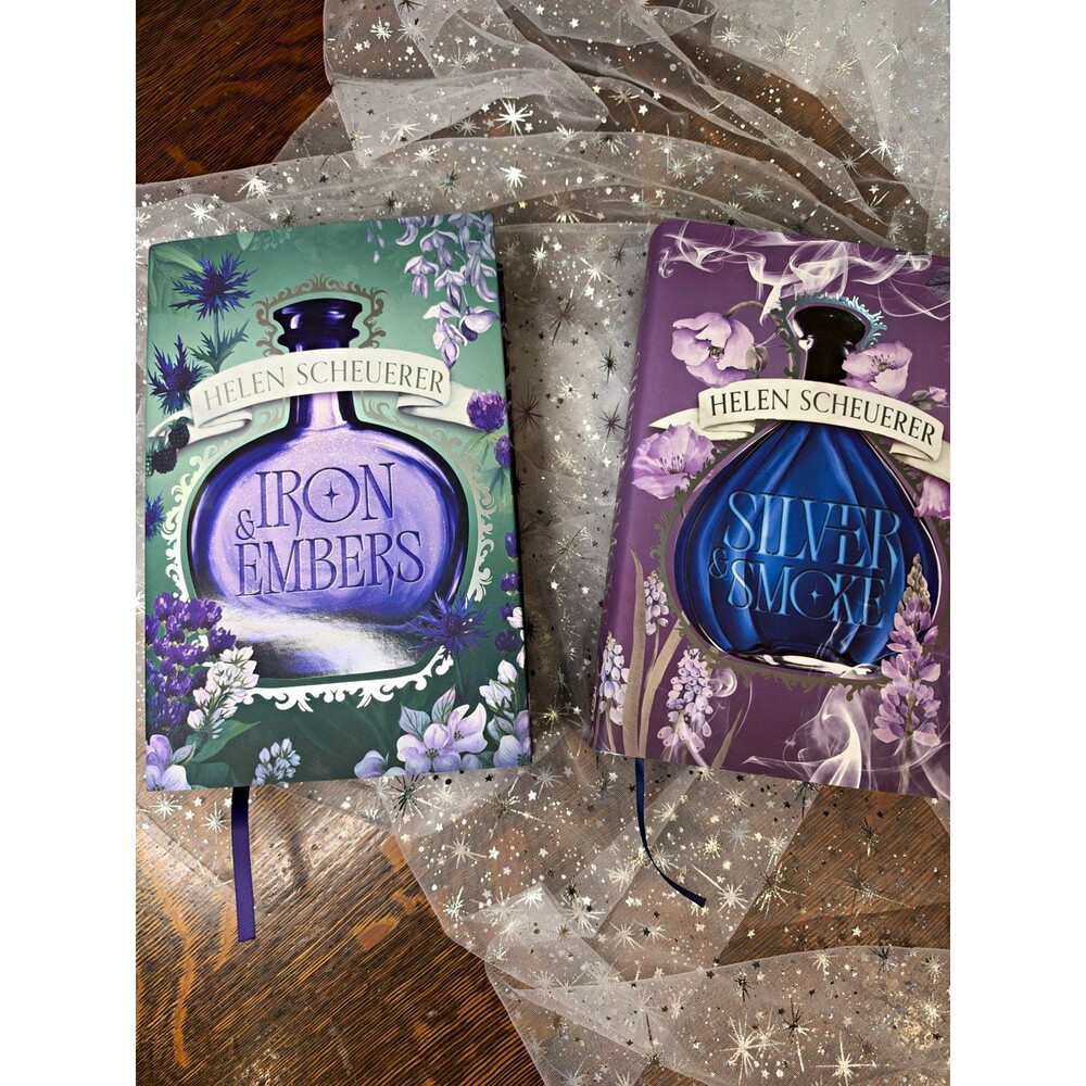 Helen Scheuerer Signed Fairyloot Exclusive: Iron & Embers + Silver & Smoke